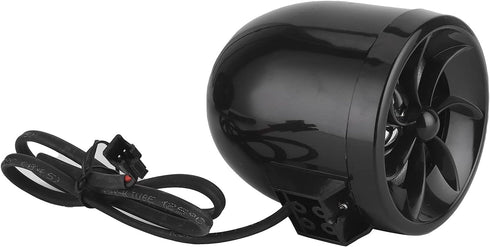 Fydun 12V Motorcycle Speaker, High Power Loudspeaker for Audio Music Amplifier with Light Effect, Plug and Play