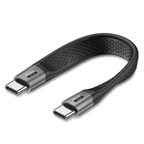 Short USB C Cable (5inch), Thunderbolt 4 USB 4 Cable with 40Gbps Data Transfer, 240W PD Fast Charging, Compatible for