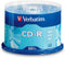 Verbatim CD-R Blank Discs 700MB 80 Minutes 52x Recordable Disc for Data and