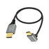 RIIEYOCA 8K Mini HDTV to HDTV Adapter Cable,90 Degree Up Angle Mini