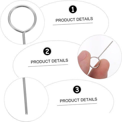 500pcs OSALADI Sim Card Tray Ejector Sim Removal Tool for All Smartphones Needles for Phone Use