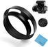 62mm Hollow Lens Hood Universal Metal Vented Tilted Curved Sunshade with Centre Pinch Lens Cap for Leica Canon Nikon