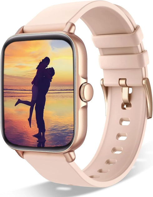 Wwzzey Smart Watch for Women with Answer/Dial Calls, 1.7" Waterproof Fitness Watch, Heart Rate Monitor