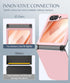 Caka Slim Shockproof Case for Galaxy Z Flip 6, with Hinge Protection and Screen Protector for Wireless Charging
