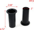 T Tulead 4.72"x2.68" Speaker Port Tubes ABS Speaker Cabinet Port Tube Black Bass Air Ports 2-Inch Installation Diameter Pack of 4