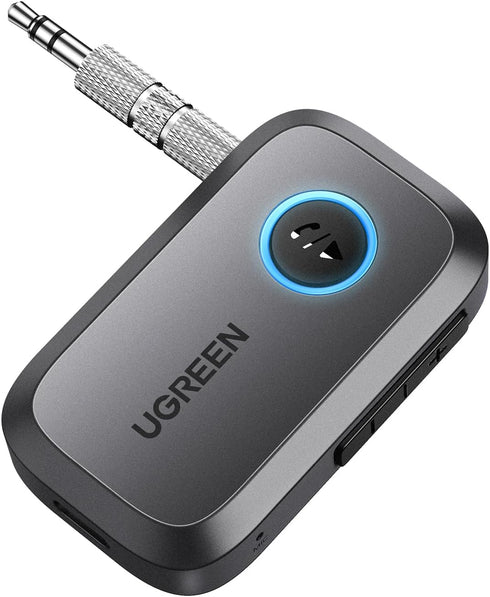 UGREEN 5.3 Aux Bluetooth Adapter for Car, Bluetooth Aux for Wireless Audio Receiver for Home Stereo/Wired Speaker