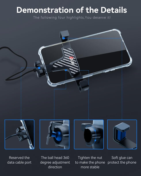 BEHAVE Phone Holder for Honda Civic 2015-2021, 360° Adjustable Car Mount Compatible with iPhone and Android