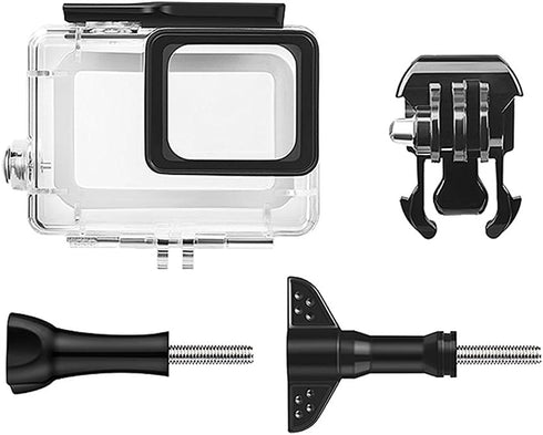 GoPro Hero 7 Black Waterproof Housing Case, Protective Underwater Diving Housing Shell 45m with Bracket