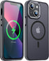 JAME Magnetic iPhone 13 & 14 Case, Slim Shockproof Military-Grade Protection, Non-Slip Matte, Black, 6.1"