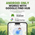 GPS Collar for Cats (Android Only) Pet Tracker, Soccer Style Smart Tag Compatible with Google Find My, Waterproof No