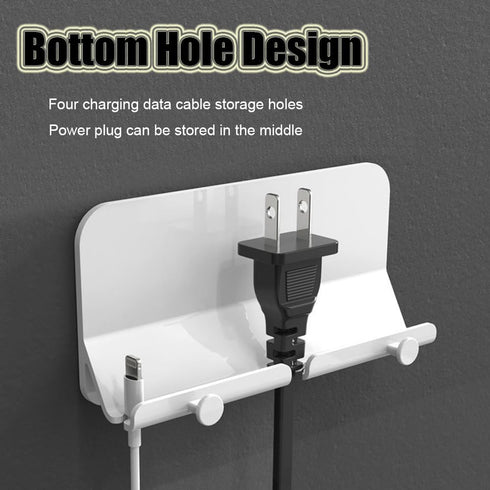 Wall Mobile Phone Holder, Multifunctional Stand with Hook, Smartphone Holder, Tablet Kickstand for Wall