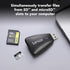 Lexar 2-in-1 3.1 (LRW450UBNA) Multi-Card USB Reader, Works with SD and microSD Cards