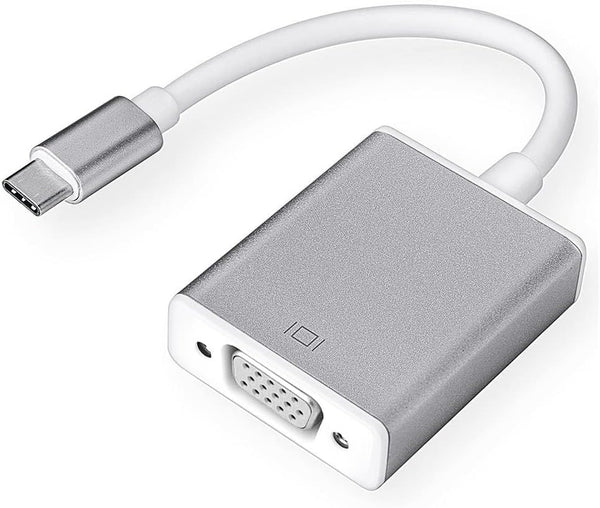 USB-C to VGA Adapter, USB 3.1 Type C to VGA Converter Compatible with MacBook Pro, Dell XPS 13/15, Surface Book 2