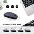 FOPETT Wireless Keyboard and Mouse Combo - 104 Keys Full-Sized 2.4 GHz Round Keycap Colorful Keyboards, USB Receiver