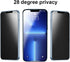 (1 Set 5 PCS) 3 PCS Privacy Anti-Glare Screen Protector and 2 PCS Camera Protector for iPhone 14 Pro Max