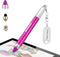 Universal Capacitive Stylus Pen for iPhone, Kids Stylus with Magnetic Cap for Touch Screens, Pink