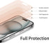2 Pack Privacy Screen Protector for iPhone 15 Pro, Gradient Soft Film, Anti-Spy, Anti-Blue Light, Eye Protection
