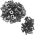 Cable Clamp R-Type Wire Clamp, 3/16" Nylon Screw Mounting Fastener Clips with Screws for Wire Management - Black - 50