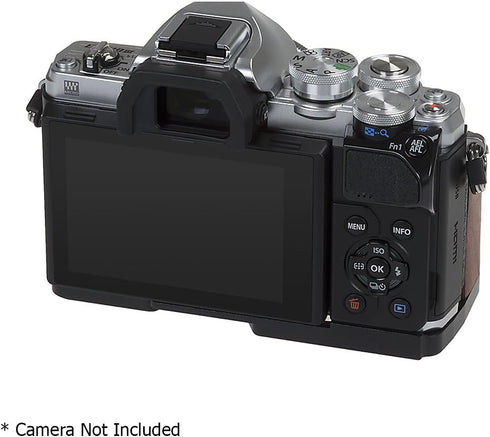 Fotodiox Pro Deluxe All Metal Black Camera Hand Grip for Olympus OM-D E-M10 Mark III with Battery Access