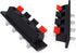 Honbay 4PCS 4 Pin Speaker Terminal Block, 4 Position Amplifier Spring Jointing Clamp Test Clip Connector Plate