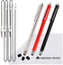 The Friendly Swede High Precision Stylus Pens for Touch Screens, 3pcs 5.5" Stylus Pen for iPad, Red/Black/Silver