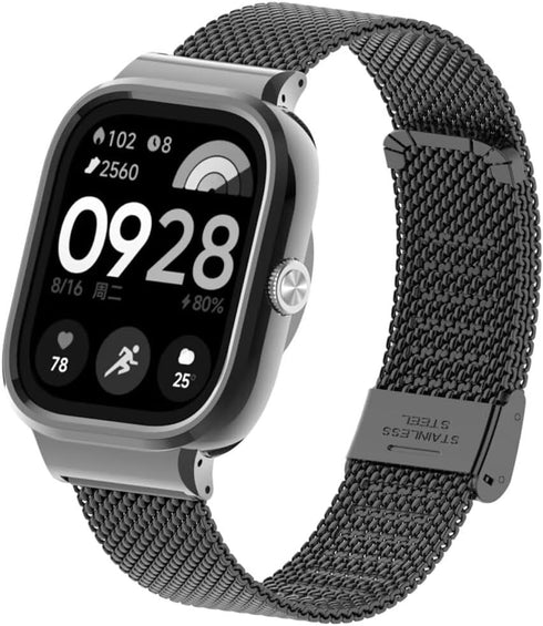 Compatible Xiaomi Redmi Watch 4 Bands - Stainless Steel Metal Replacement Strap Bracelet Accessories