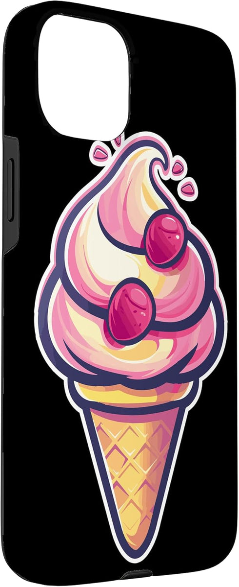 Funny Ice Cream Seller Graphic Tees and Presents 15 Ice Cream Cone Graphic Sorbet Case for iPhone Plus