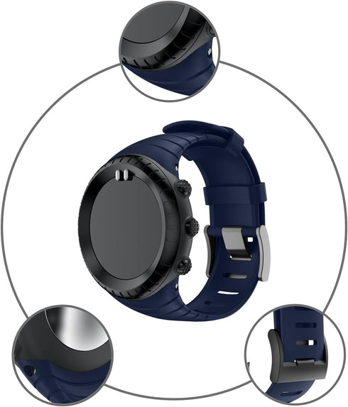 Rubber Replacement Strap for Suunto Core - Durable Watch Band