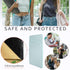 Dual Pocket Phone Card Holder - Leather Stick-On Wallet for iPhone & Android - White Blue - Perfect for Your Phone Case!