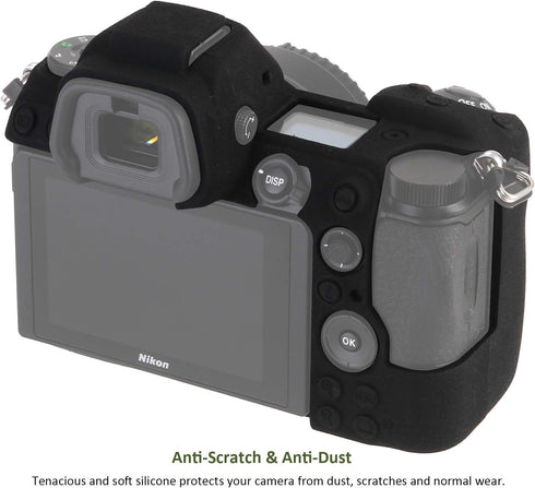 Camera Case Compatible with Nikon Z6 Z7 Z6 II Z7 II Digital Camera, Anti-Scratch Soft Silicone Rubber Housing Case