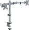 VIVO Dual Monitor Desk Mount, Heavy Duty Adjustable Steel Stand for 2 Screens up to 30 inches, Gray Color