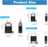 AreMe USB C Adapter (6 Pack), Micro USB Male to USB C Female, USB 3.0 Male to USB C Female Converter Connector