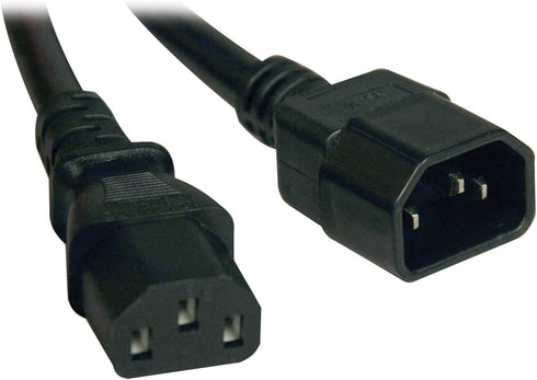 Tripp Lite Computer Power Extension Cord, 13A, 16AWG, 5-ft (IEC-320-C14 to IEC-320-C13)