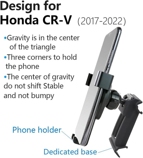 Car Phone Holder for 2017-2022 Honda CR-V SUV, Auto Accessories Navigation Bracket Mobile Cell Phone Mount