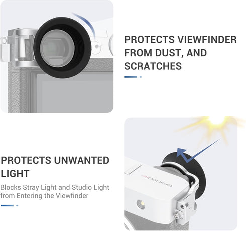100RF GFX100RF 100 Extended GFX Eyecup Eyepiece, Round Soft Silicon Viewfinder Eye Cup Eyeshade Cover Protector