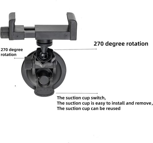 LamYHeng (2) Window Mount for Security Camera,Rotating Suction Mount Bracket,Compatible with Universal Security Cameras