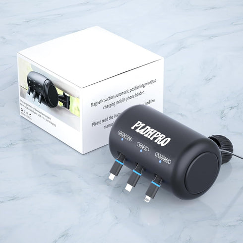 Uber Accessories 3 in 1 Backseat Car Charging Station Box with QC 3.0 Adapter, 36W Retractable Multi Devices Car
