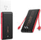 VEEKTOMX Portable Charger 10000mAh with Built-in Cables, Fast Charging USB C Slim Battery Pack for iPhone and Samsung