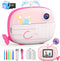 Kids Instant Print Camera, 12MP Ink-Free Printing for Ages 3-10, Selfie Camera for Boys and Girls, Pink