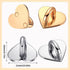 Moxweyeni 8 Pcs Cell Phone Finger Ring, Adhesive Metal Grip Loop Stand for DIY Hanging Supplies - Heart Grip