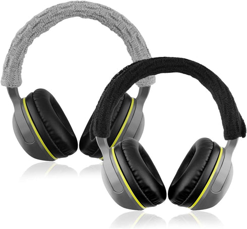 Geekria 2 PCS Knit Fabric Headband Pad - Compatible with Bose, AKG, Sennheiser, Sony Headphones