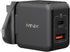 MINIX NEO P1 Mini 33W PPS 2-Port GaN Charger, 1 USB-C Fast Charger and 1 USB-A Quick Charger 3.0 for iPhone and Galaxy