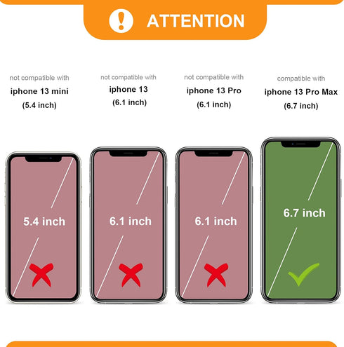 Bocasal Detachable Wallet Case for iPhone 13 Pro Max, RFID Blocking Card Slots Holder, Premium PU Leather Magnetic