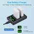 Hisewen LP-E8 2-Pack T2i, T3i, T4i, T5i, 550D, 600D, 650D, 700D, X4, X5, X6 Battery and Dual USB Charger Compatible