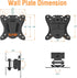 ELIVED TV Wall Mount Small Monitor Mount Bracket, Adjustable Tilt Swivel for Most 13-30 Inch TVs, Holds up to 33 lbs