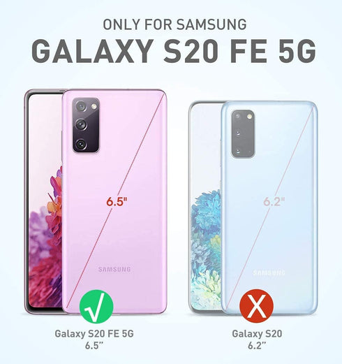 SUPCASE S20 5G S20 5G, for Samsung Galaxy FE Case with Screen Protector (Unicorn Beetle Pro), [Built-in Stand