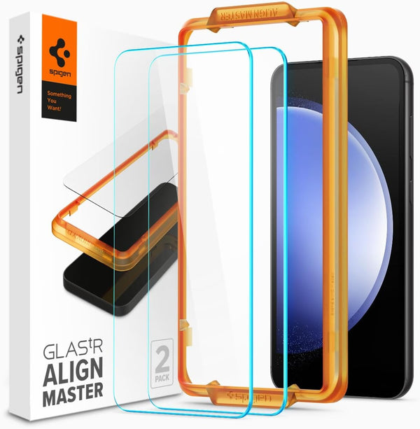 Spigen GlasTR AlignMaster Tempered Glass Screen Protector for Galaxy S23 FE - 2 Pack
