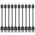 Short Micro USB Cable, 10 Pack 0.5FT USB 2.0 Cables in Black