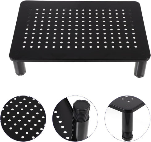 Settings ARTIBETTER Adjustable Computer Monitor Stand Riser with Level Height Up to Load Sturdy Desktop Organizer