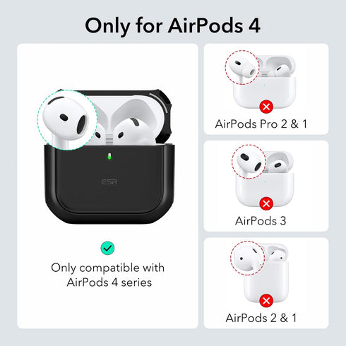 ESR for AirPods 4th Generation Case, Compatible with MagSafe, Drop Protection Cover with Lanyard, Orbit Hybrid Case